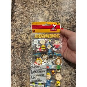 Peanuts Snoopy Charlie Brown Dimensional Puffy Stickers 17pc EK Success 53-33004